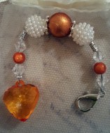 Orange Heart 1 Scissorfob